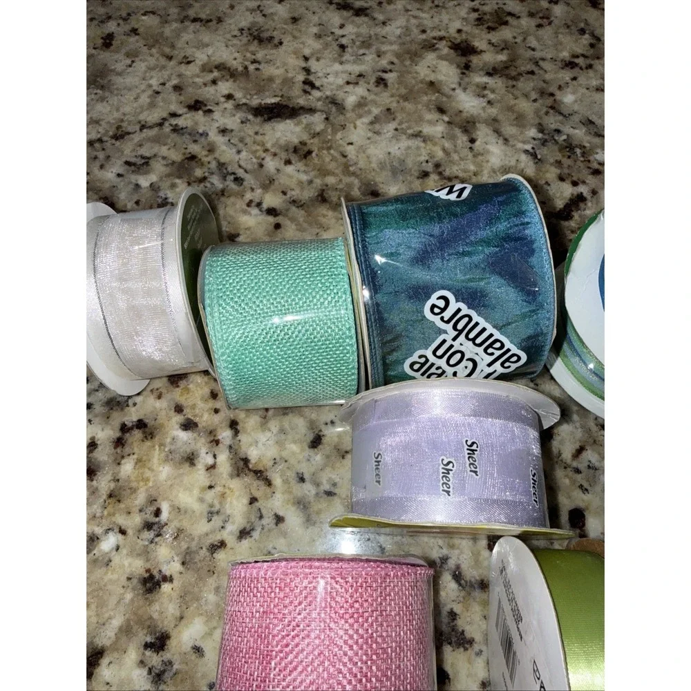 Ribbon‎ Bundle 27+ Rolls, Mesh New Crafting, Wreath Making Gifts  Variety 5536